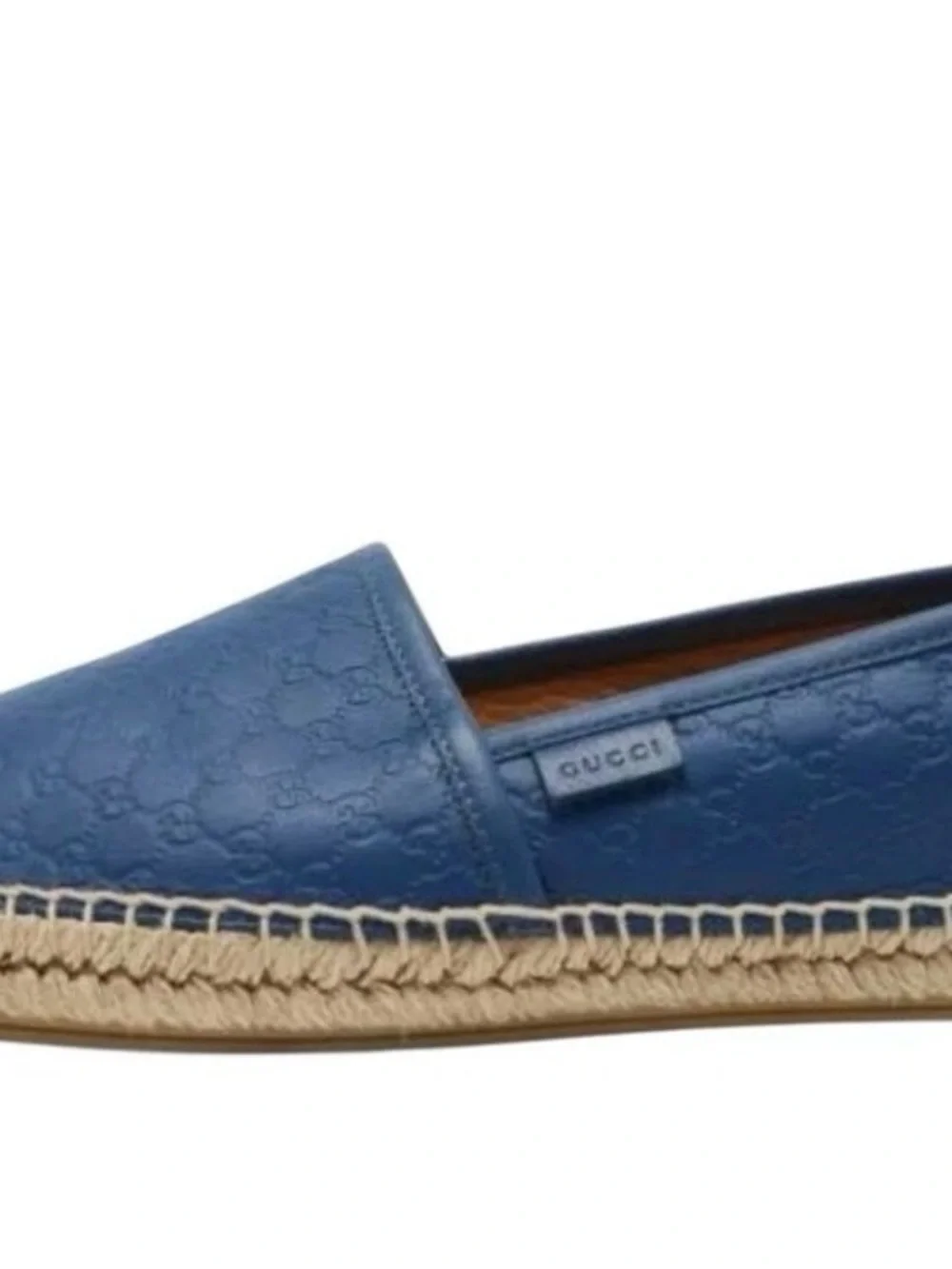 Gucci Blue Women's Espadrille Slip-On Shoe